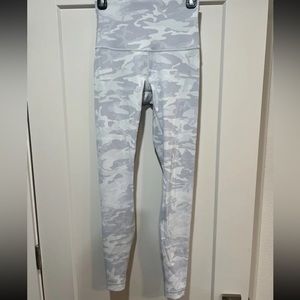 Lululemon Leggings Wunder Under High-Rise Tight 25" Grey Camo Size 6. NWOT